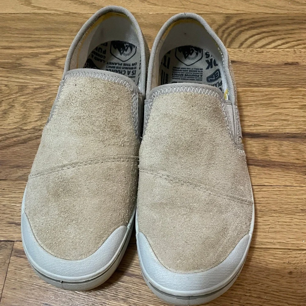 KEEN Women's Elsa Harvest Slip On Casual Shoes Beige Suede Leather Size 7‎ US